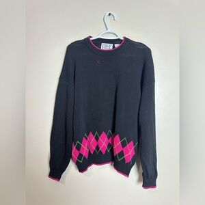 Brass Plum Size M Dries Van Noten Black Knit Sweater